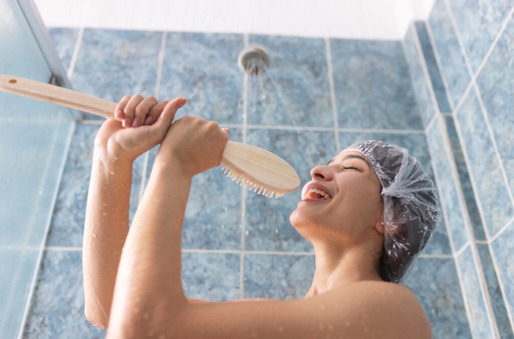 Eliminating shaving hassles makes showering much more fun!